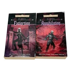 Forgotten Realms RA Salvatore‎ War Spider Queen IV & V  Lo2 PB Books WOC 2004